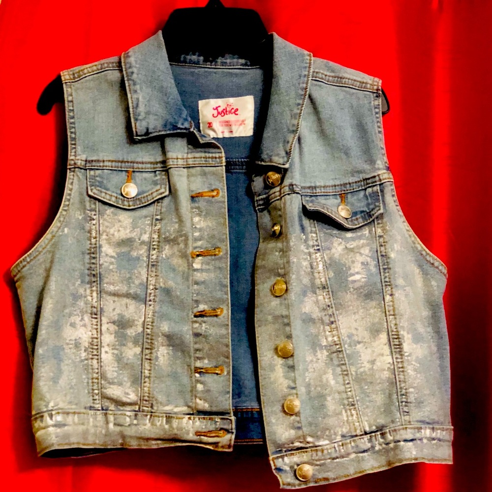 Gently used denim vest
